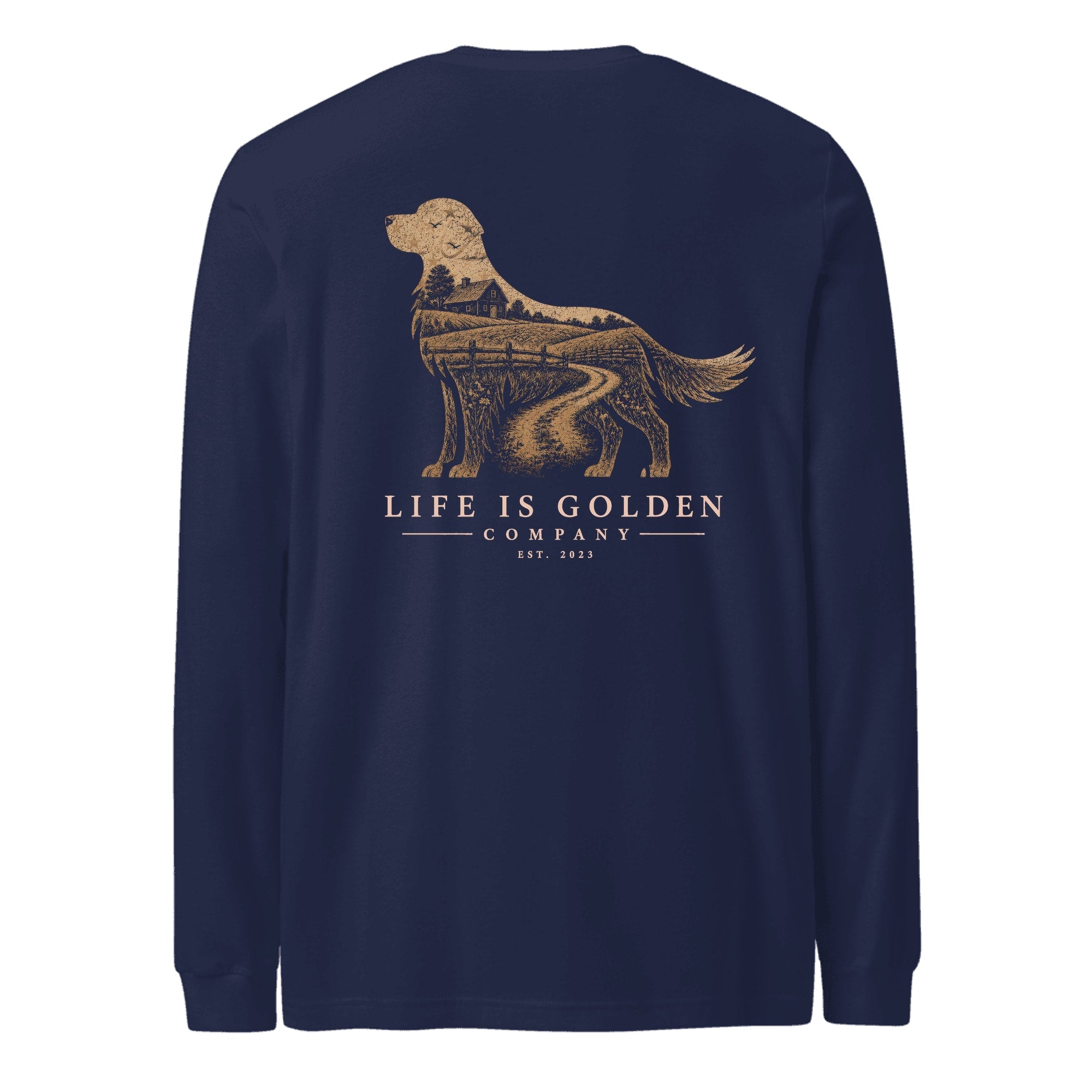 The Homestead Golden Long Sleeve — Navy