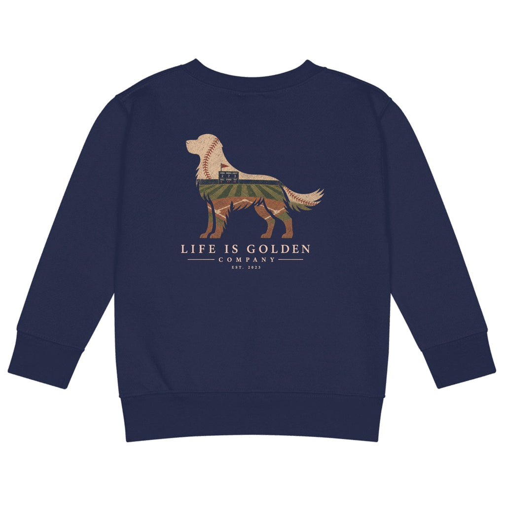 The Home Team Golden Little Kids Crew — Navy