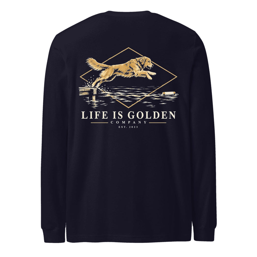 Dockside Leap Long-Sleeve — Navy