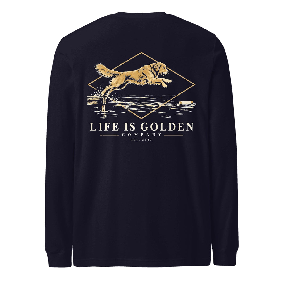 Dockside Leap Long-Sleeve — Navy