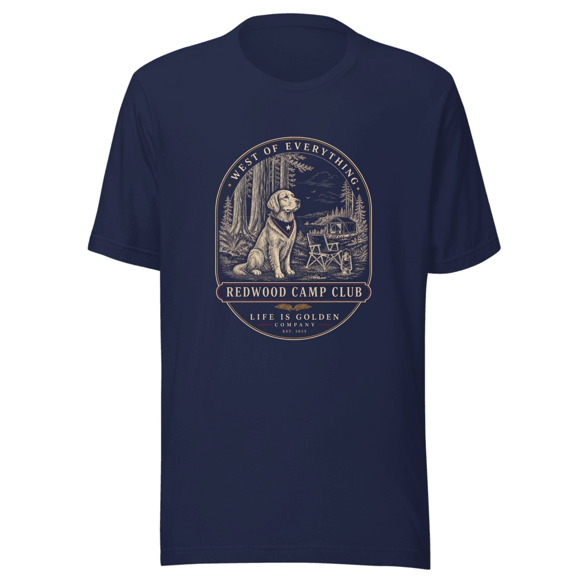 Redwood Camp Club Tee — Navy