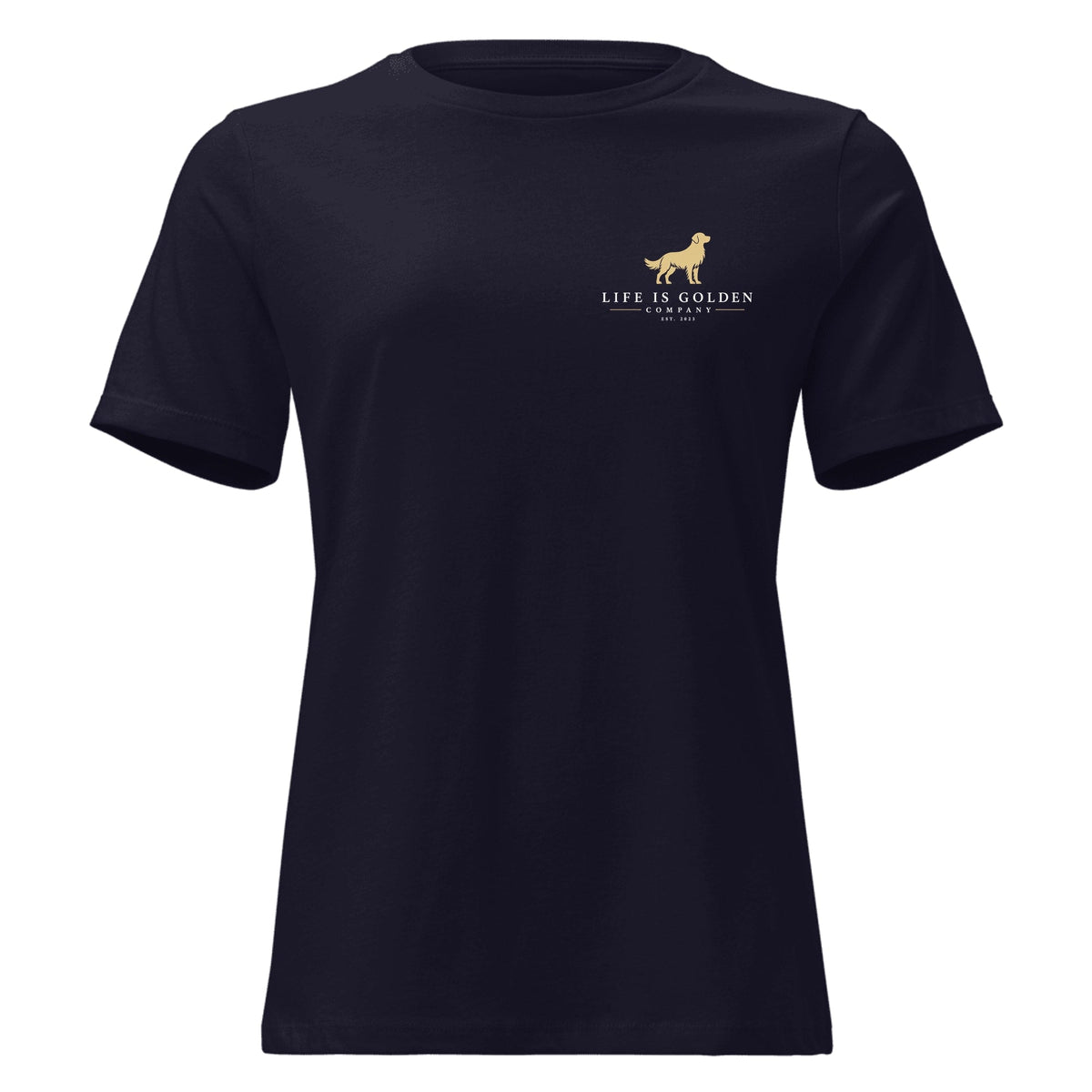 Dockside Delivery Women's Relaxed Tee — Navy (front)