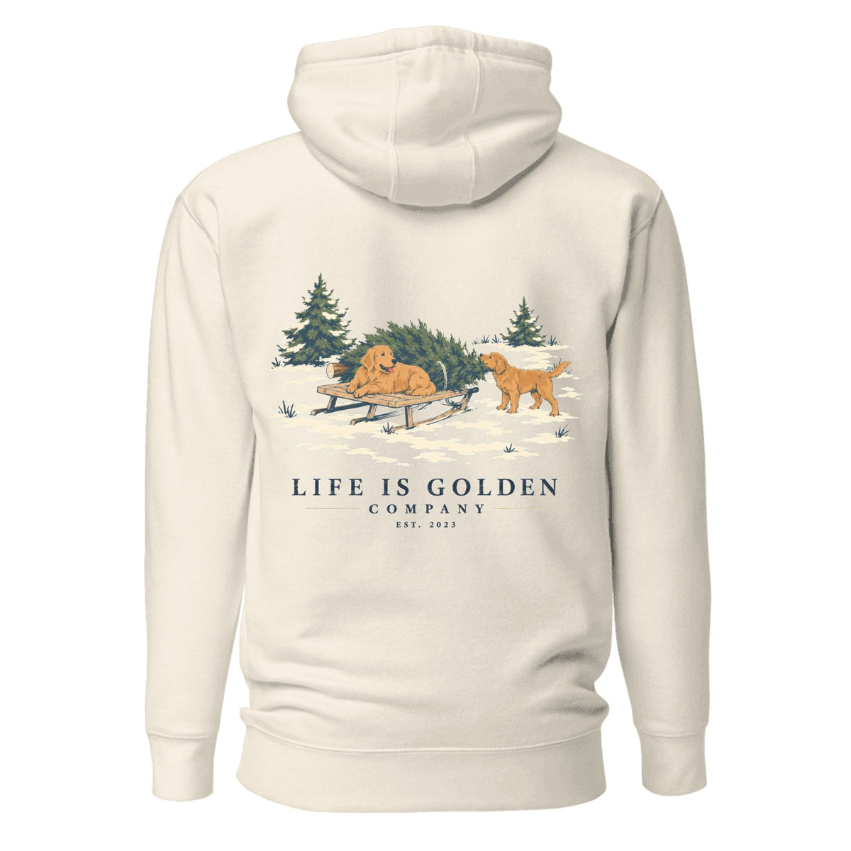 This Year's Tree Hoodie — Oatmeal Heather