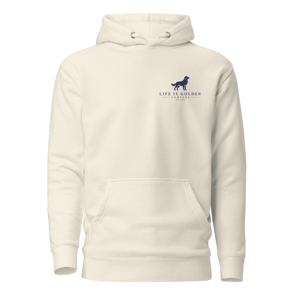 The Raw Bar Hoodie — Oatmeal Heather (front)