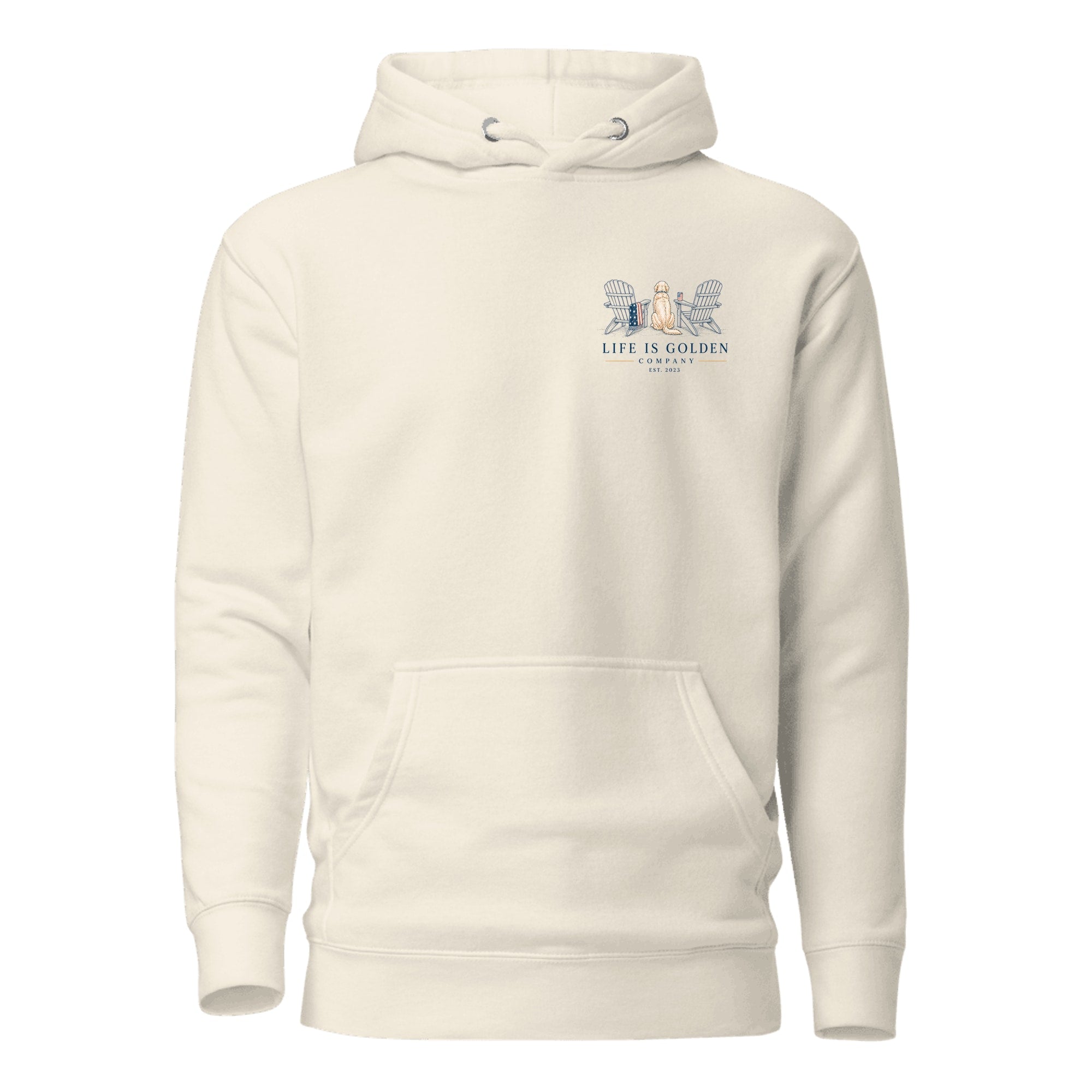 The Fireworks Watch Hoodie — Oatmeal Heather (front)