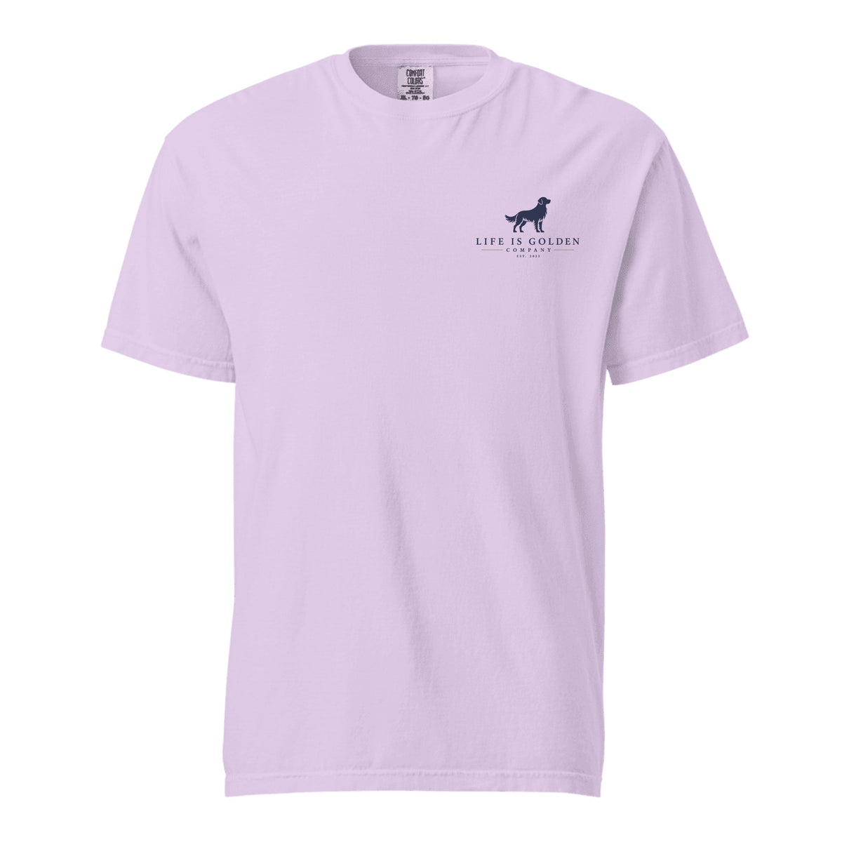 First Chair Heavyweight Tee — Orchid (front)