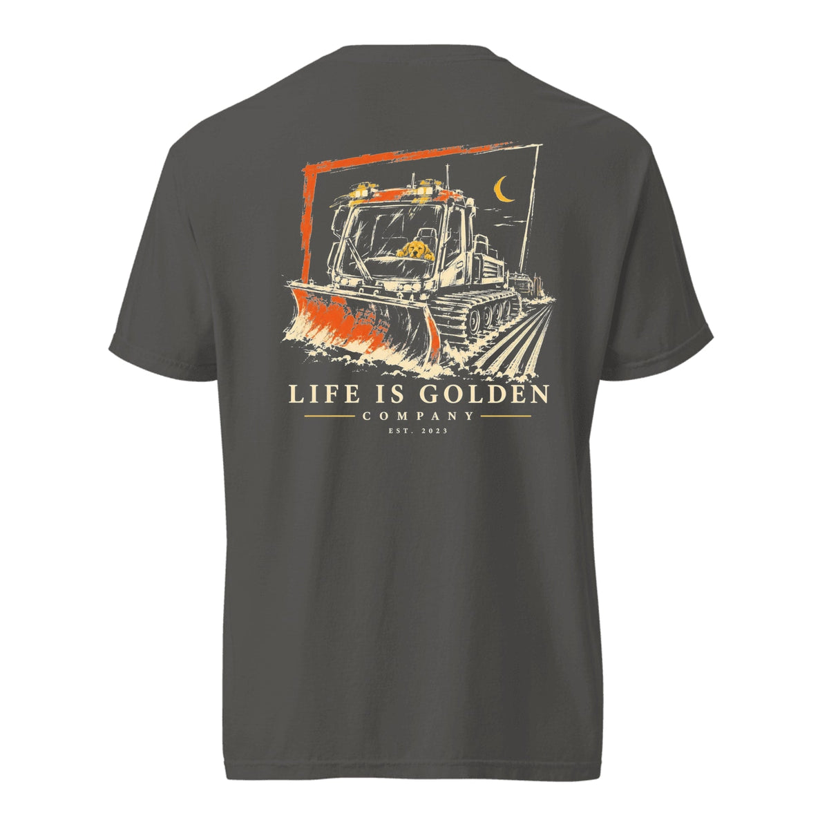 Corduroy Crew Heavyweight Tee — Pepper