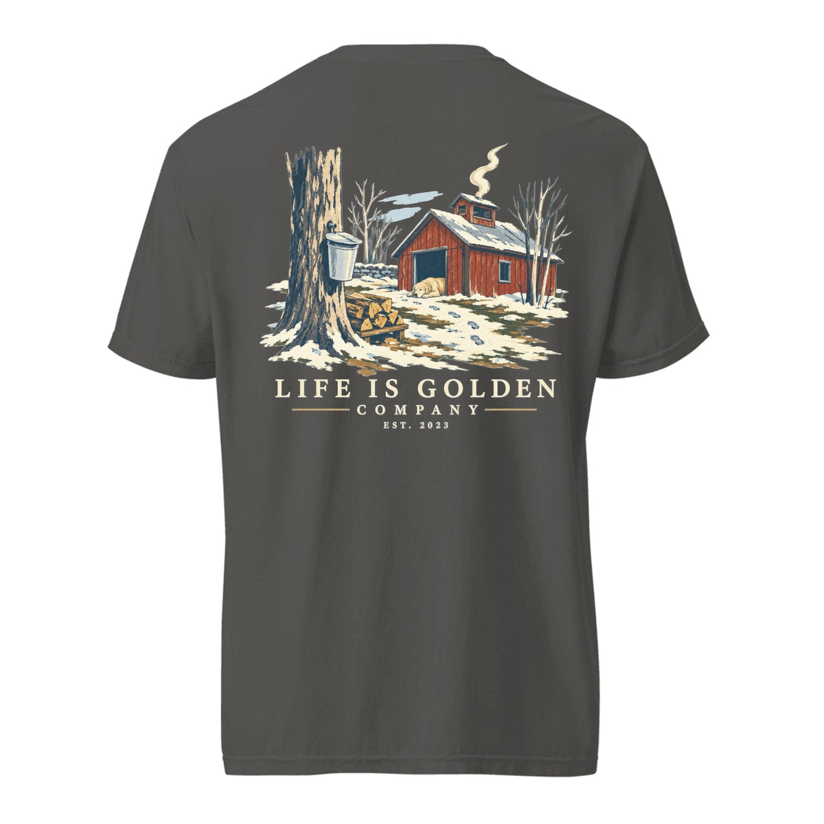 Sugaring Morning Heavyweight Tee — Pepper