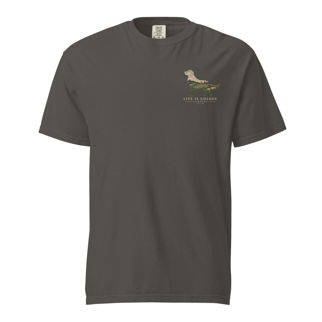 The Fairway Golden Tee — Heavyweight Tee — Pepper (front)