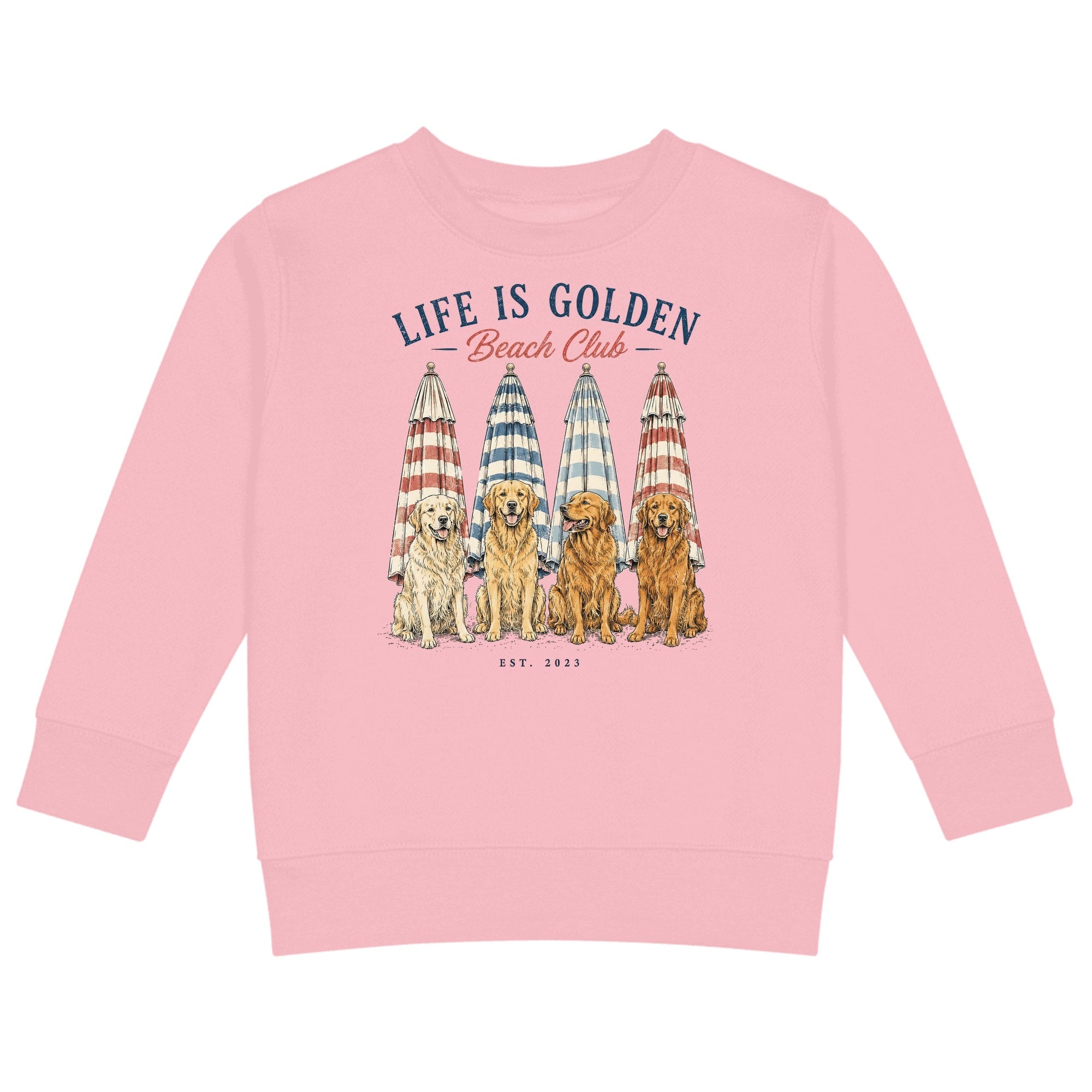 The Umbrella Line Toddler Crewneck — Pink