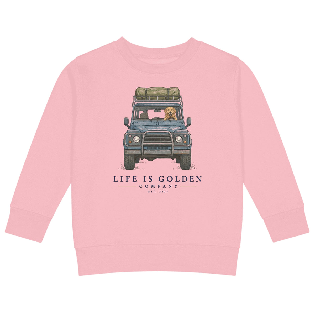 The Base Camp Kids Crewneck — Pink