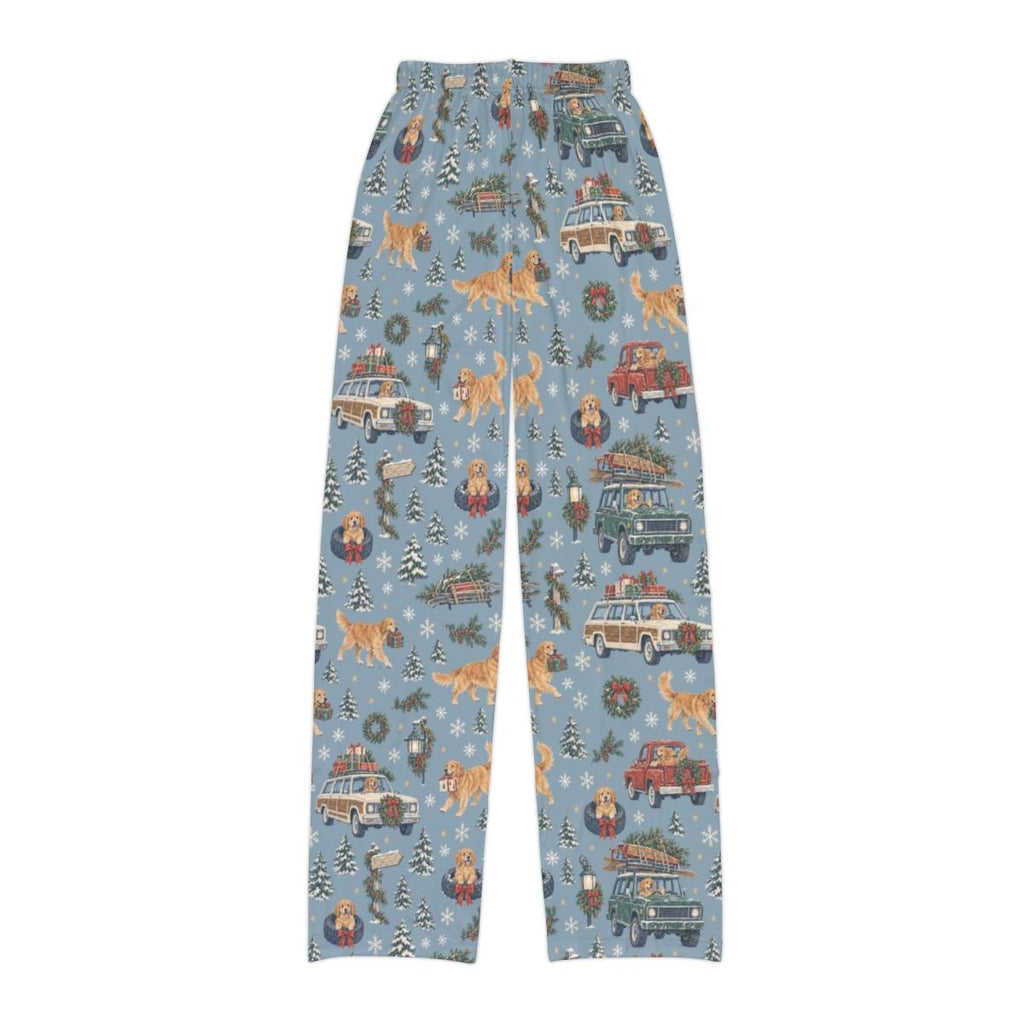 Christmas Convoy Kids' Lounge Pants — Flat back