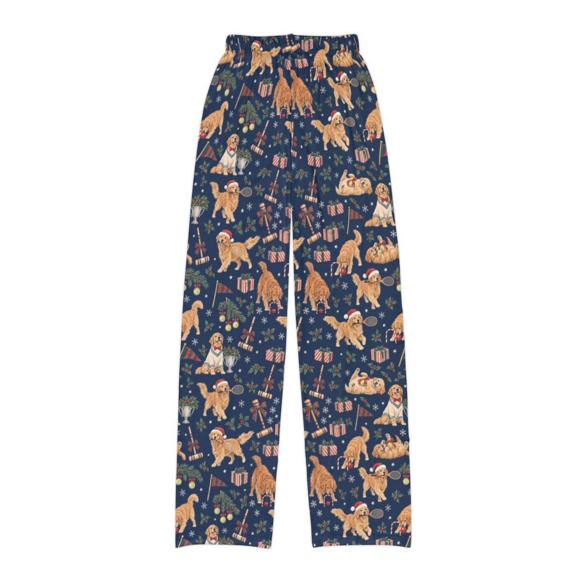 Christmas at the Club Kids' Lounge Pants — Flat back