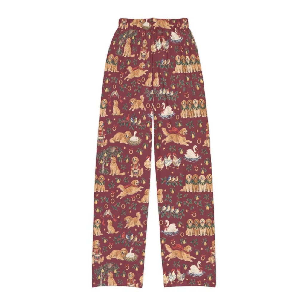 Five Golden Rings Kids' Lounge Pants — Flat back