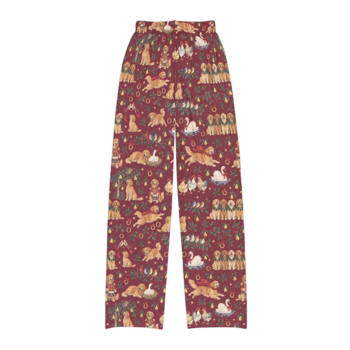 Five Golden Rings Kids' Lounge Pants — Flat back