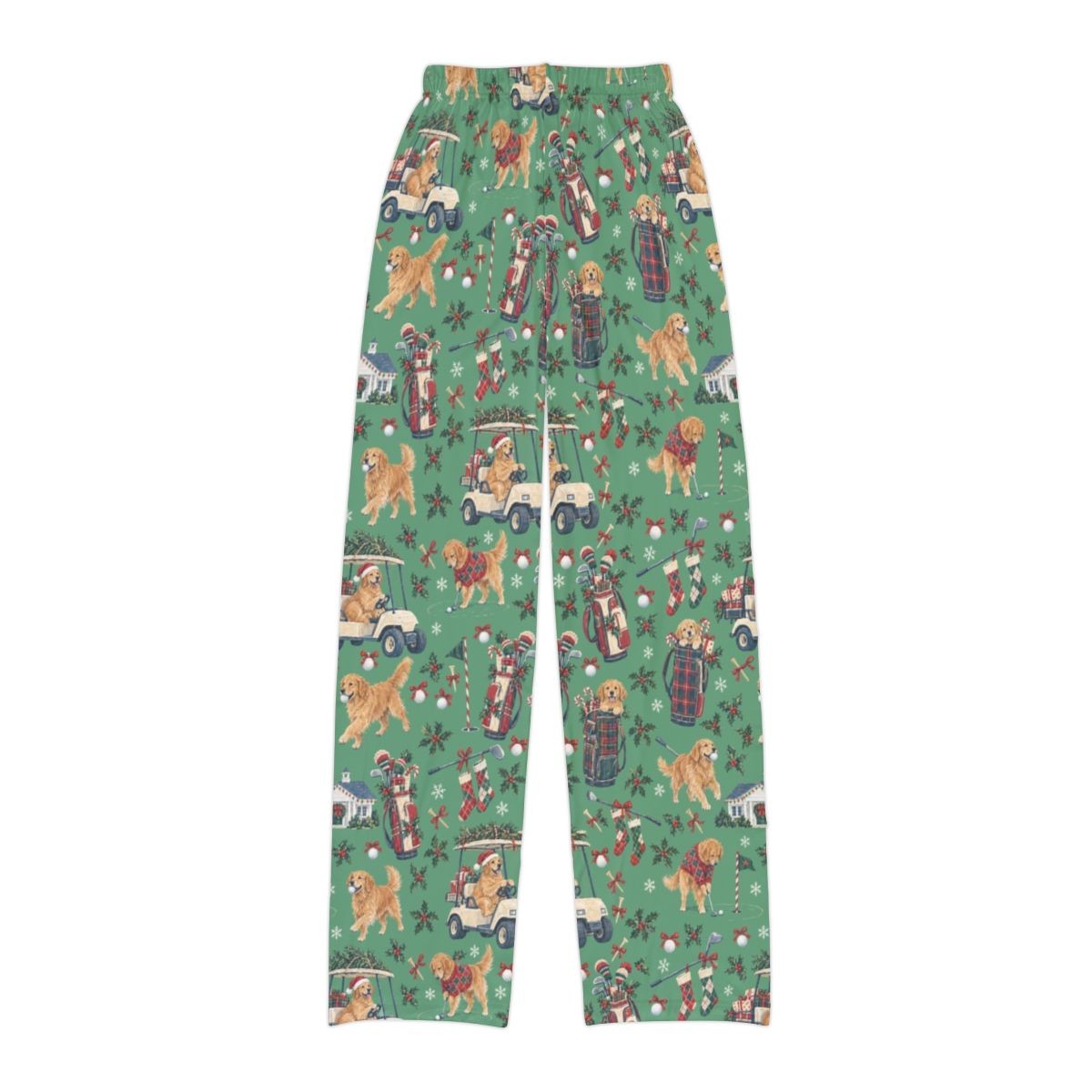 Holiday Rounds Kids' Lounge Pants — Flat back