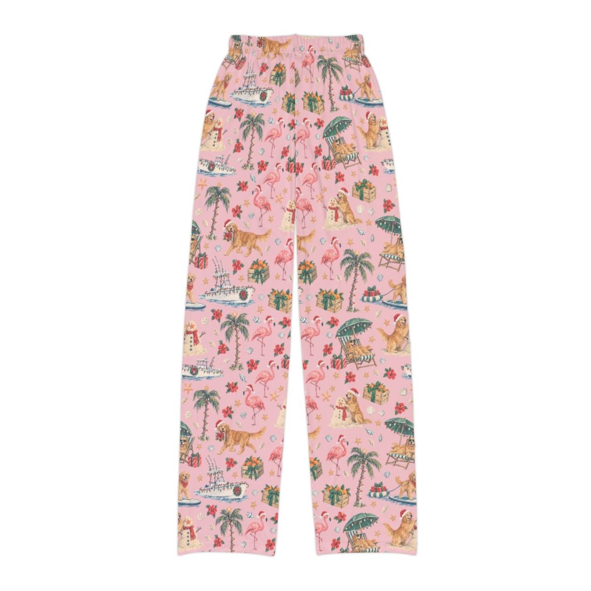 Sunshine State Santa Kids' Lounge Pants — Flat back