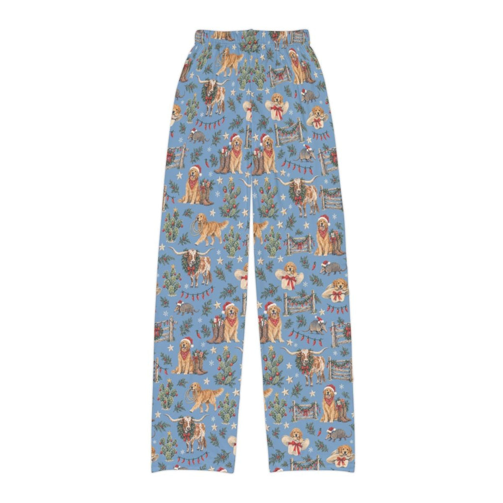 Lone Star Christmas Kids' Lounge Pants — Flat back