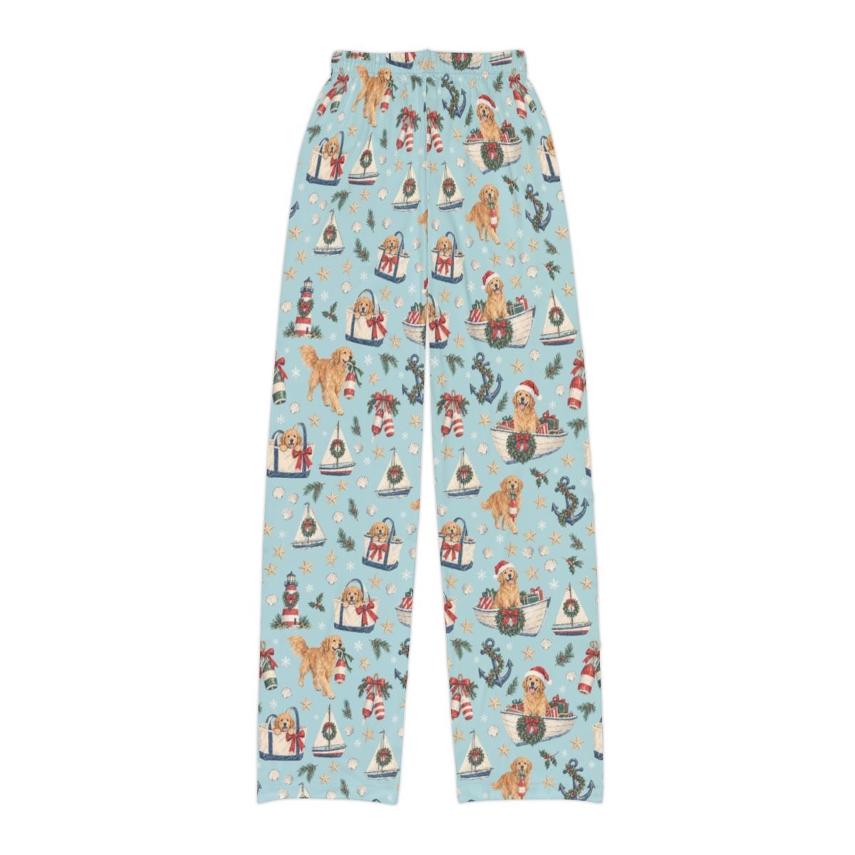 Holiday Harbor Kids' Lounge Pants — Flat back
