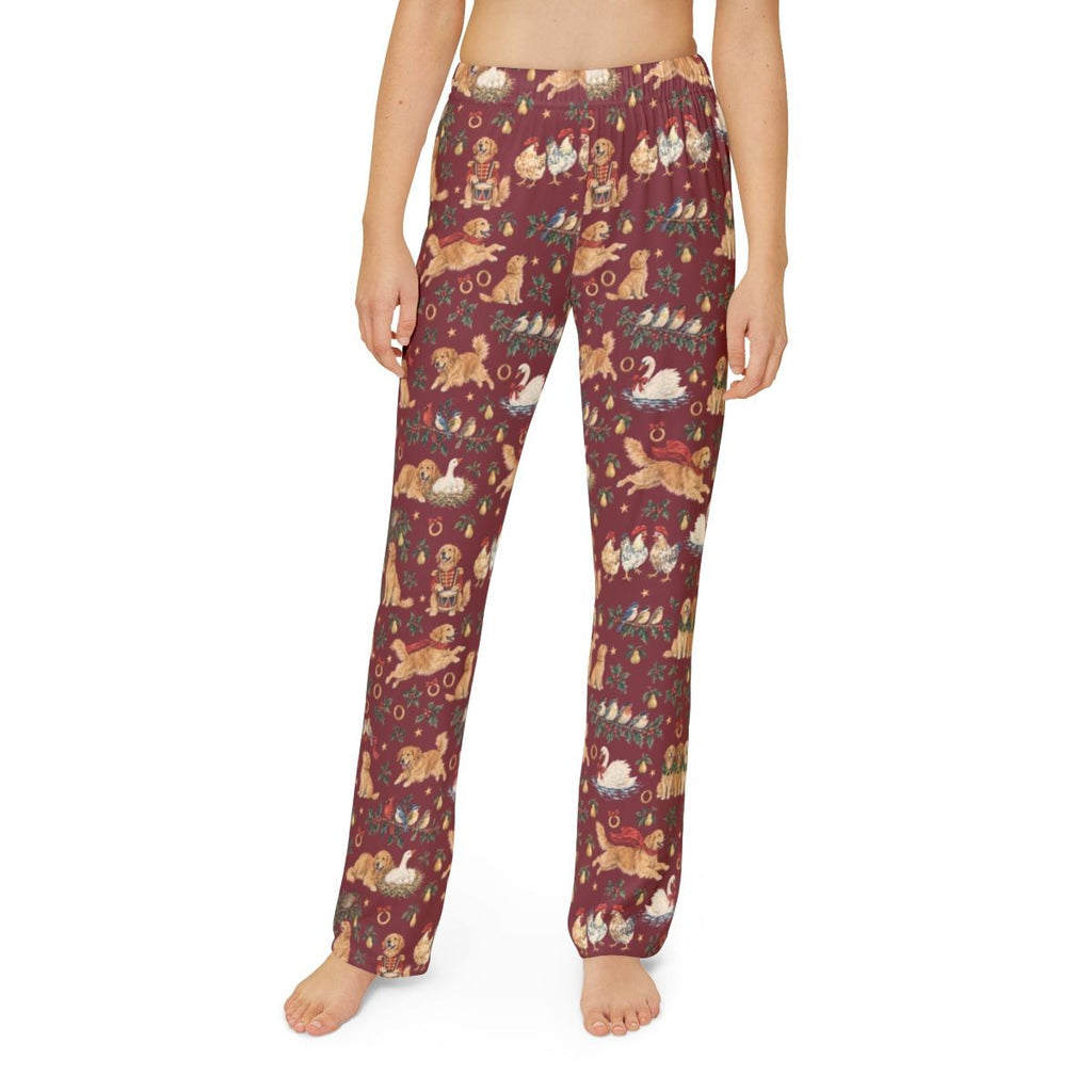 Five Golden Rings Kids' Lounge Pants — Model front