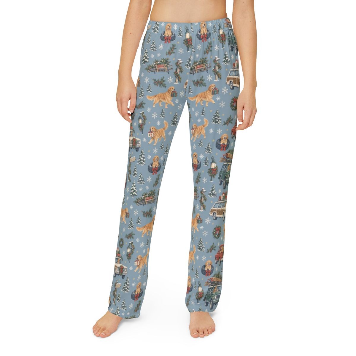 Christmas Convoy Kids' Lounge Pants — Model front
