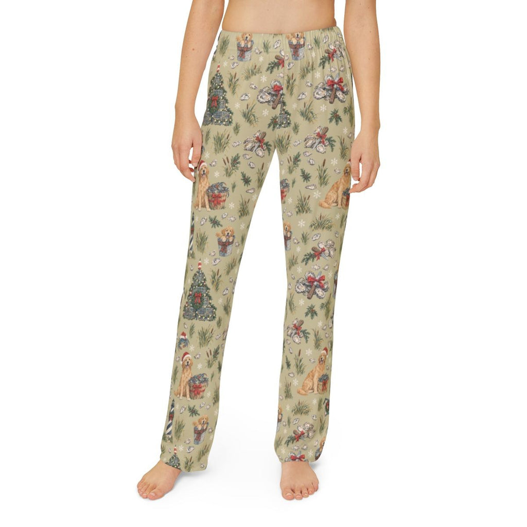 Crab Pot Christmas Kids' Lounge Pants — Model front