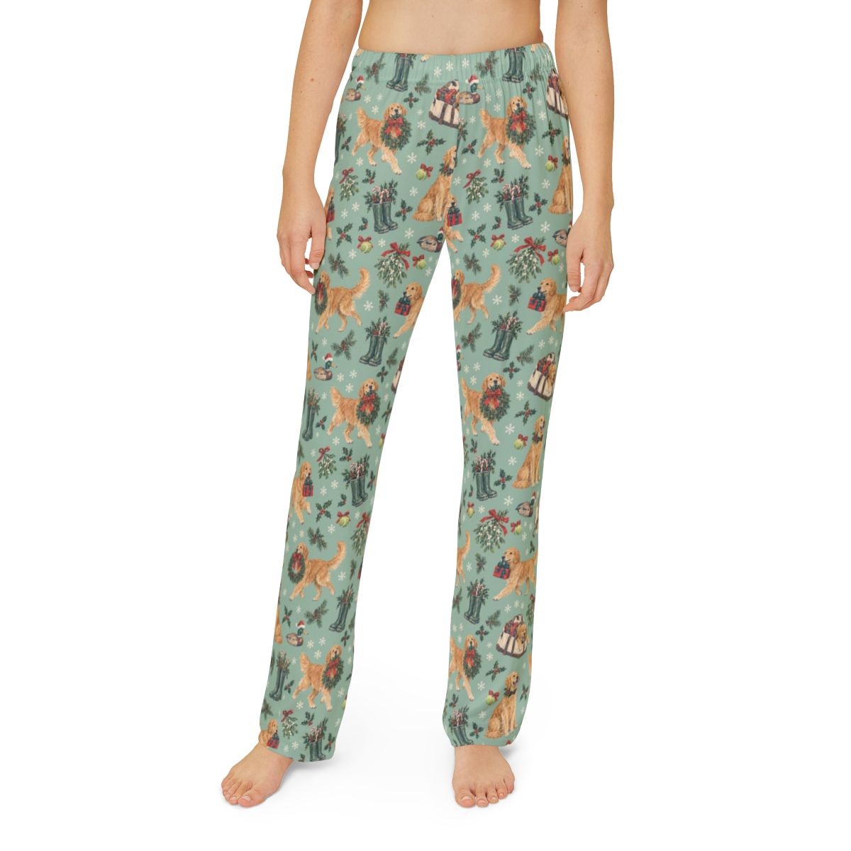 Retrieving Christmas Kids' Lounge Pants — Model front