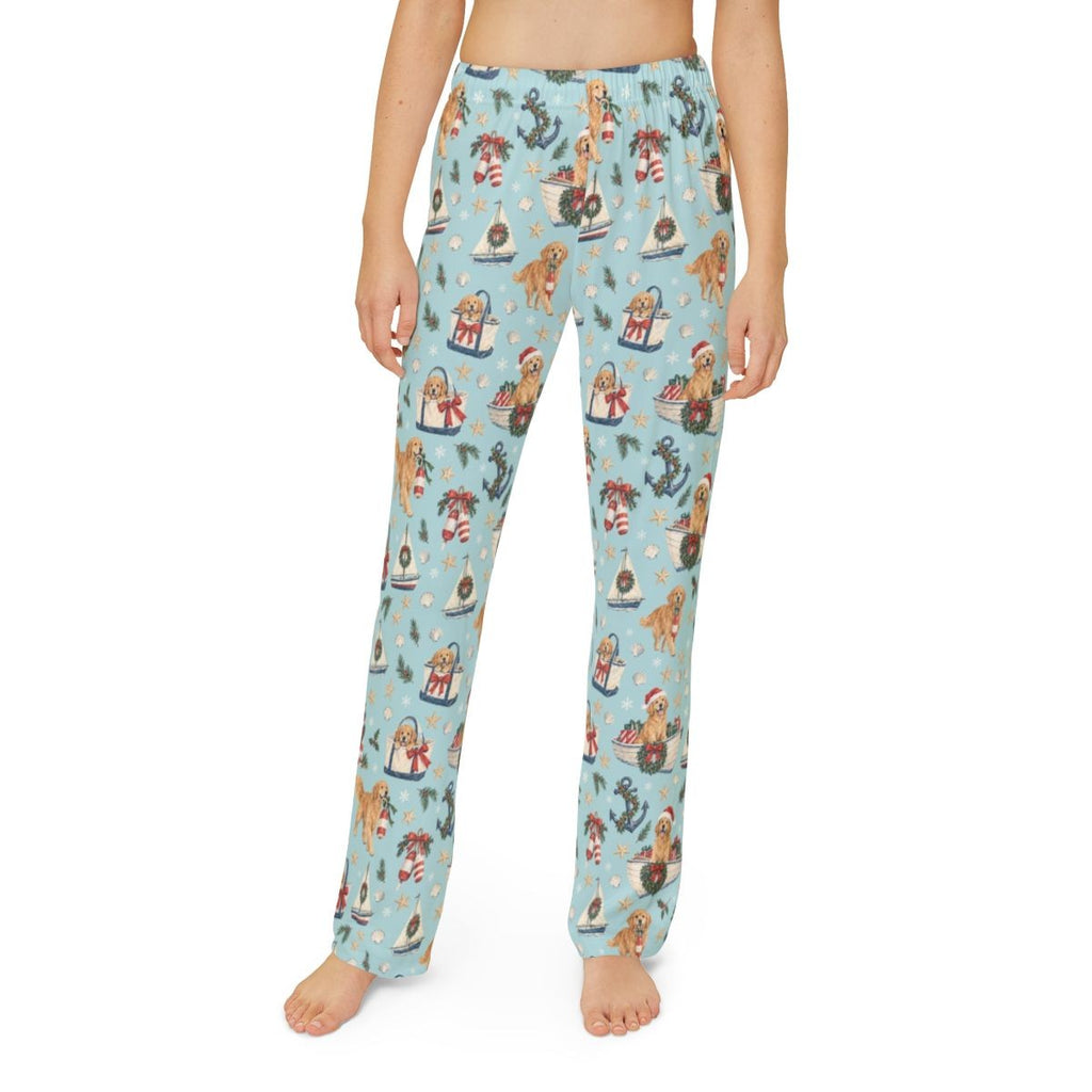 Holiday Harbor Kids' Lounge Pants — Model front