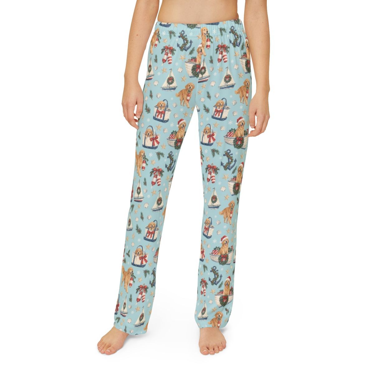 Holiday Harbor Kids' Lounge Pants — Model front