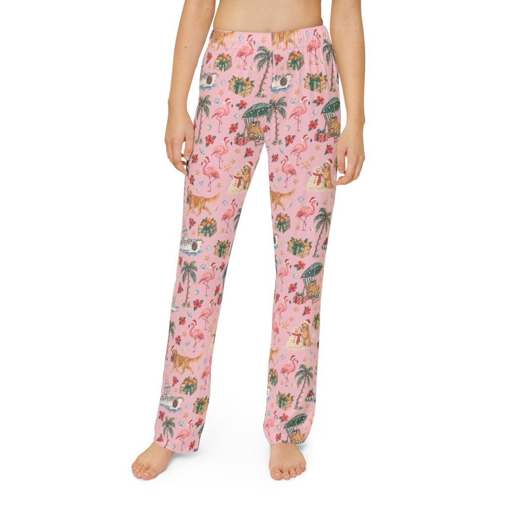 Sunshine State Santa Kids' Lounge Pants — Model front