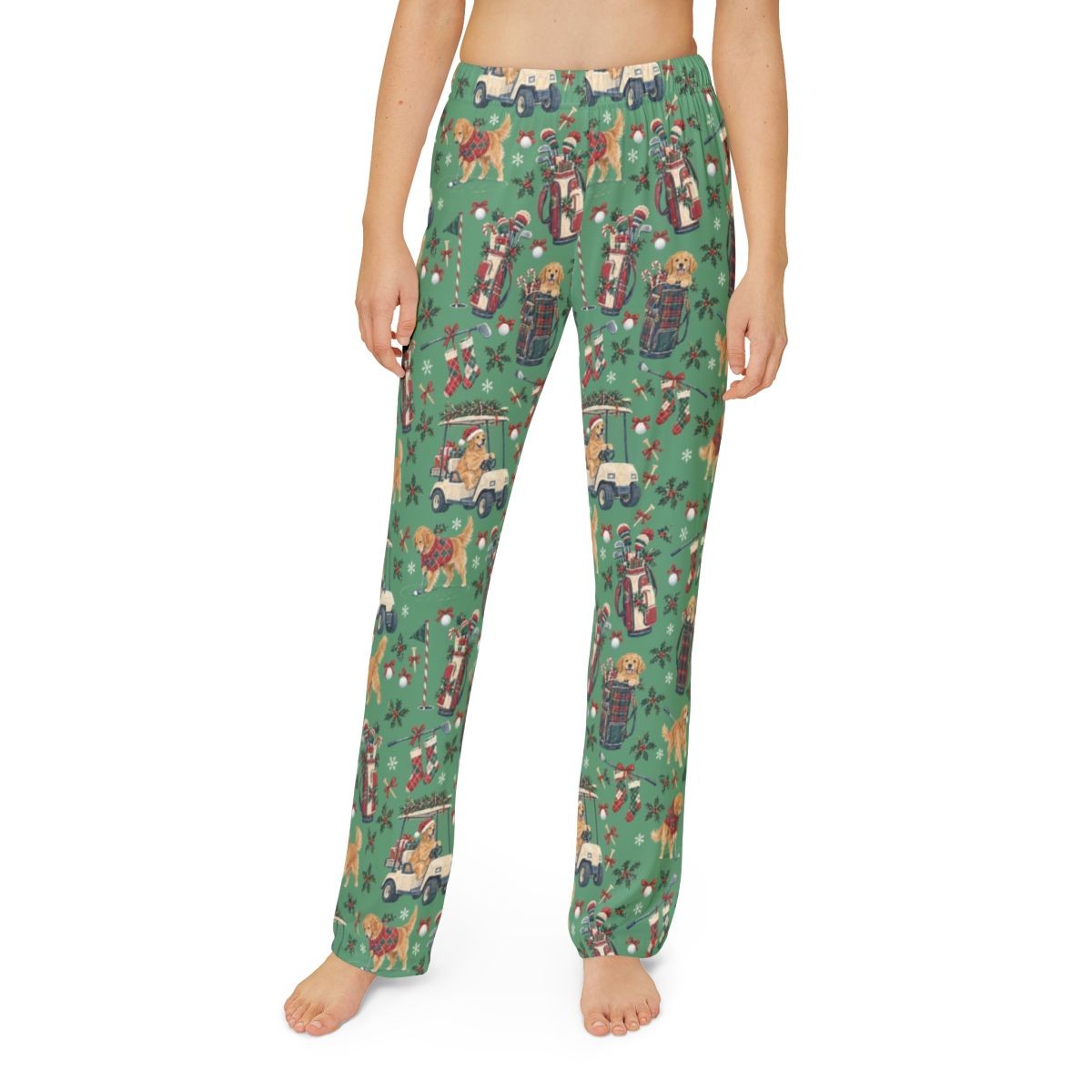 Holiday Rounds Kids' Lounge Pants — Model front