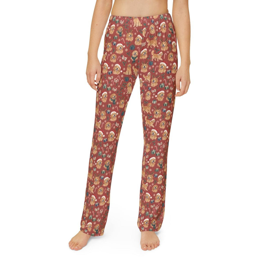 Santa Paws Kids' Lounge Pants — Model front