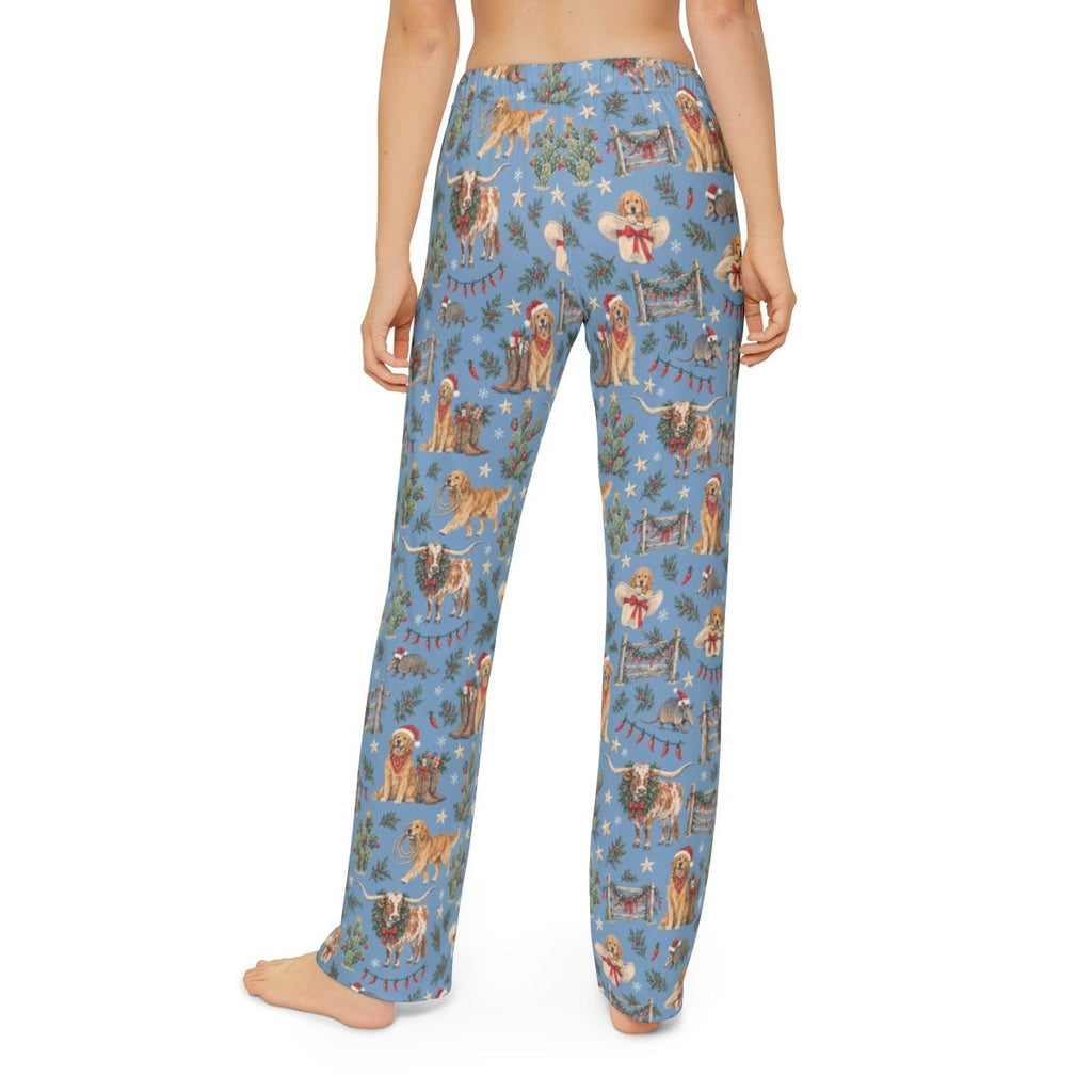 Lone Star Christmas Kids' Lounge Pants — Model back