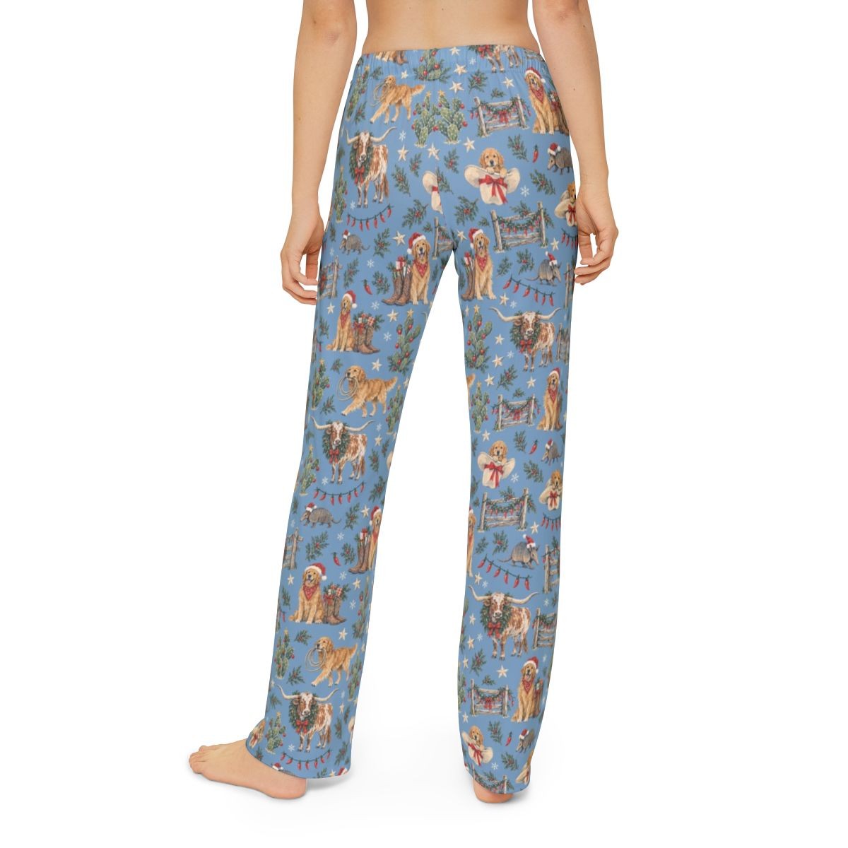 Lone Star Christmas Kids' Lounge Pants — Model back