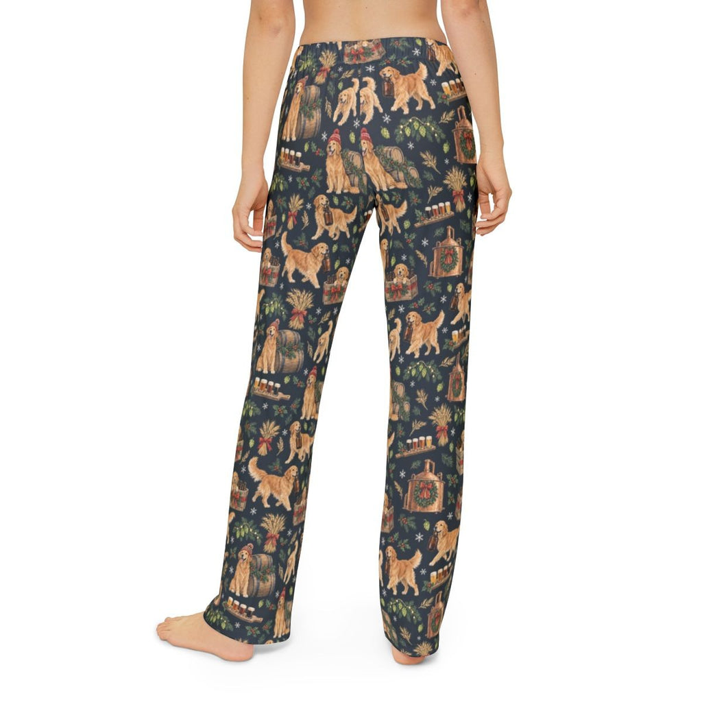 Brewmaster's Christmas Kids' Lounge Pants — Model back