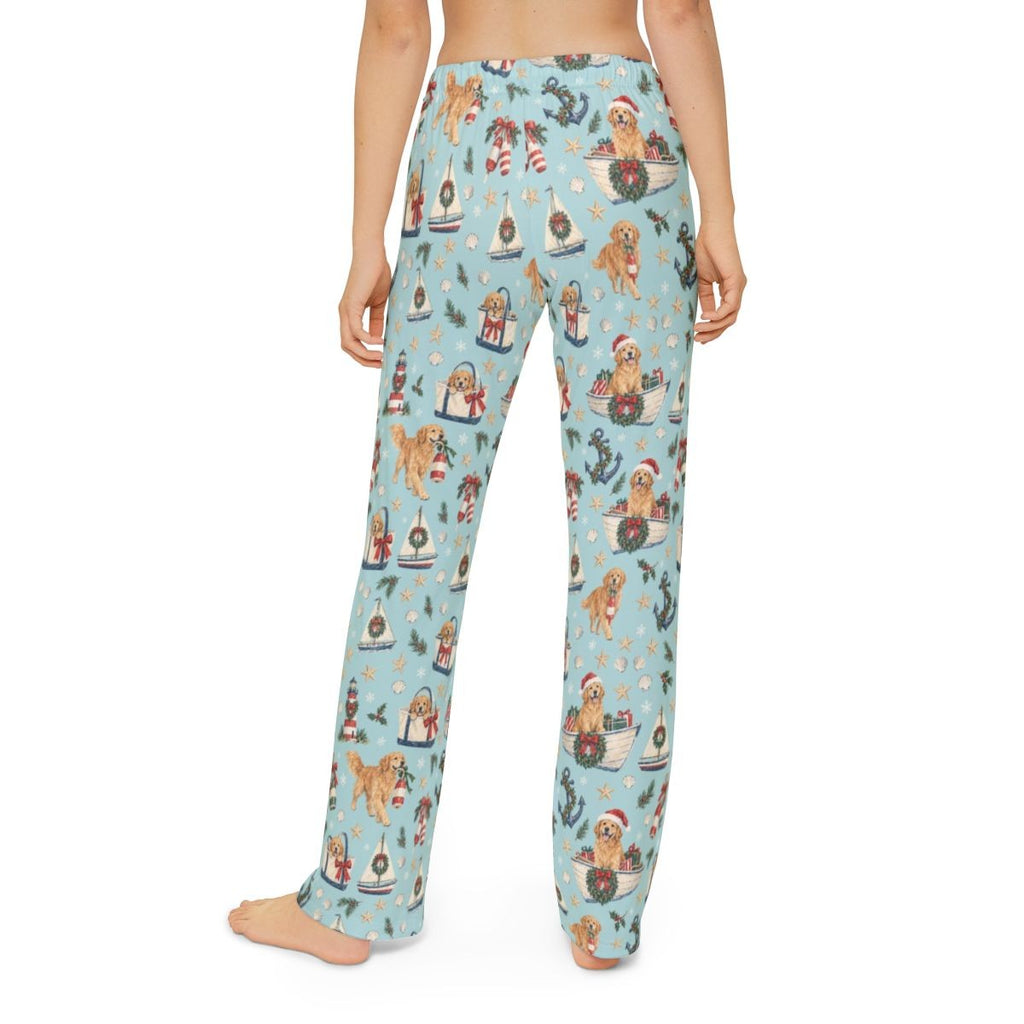 Holiday Harbor Kids' Lounge Pants — Model back