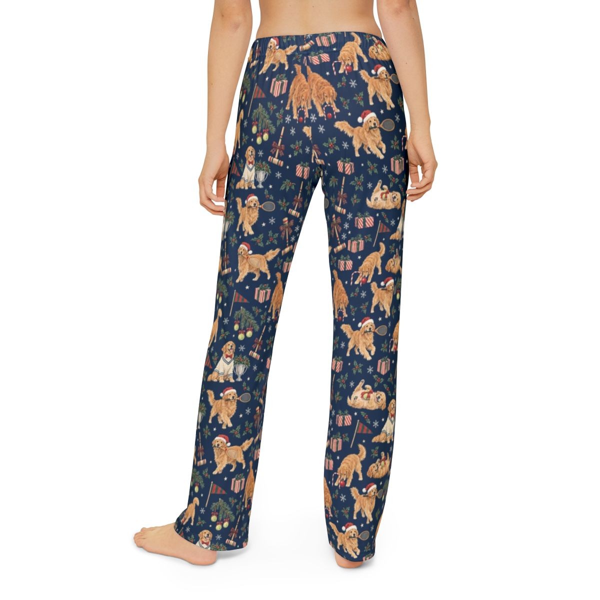Christmas at the Club Kids' Lounge Pants — Model back
