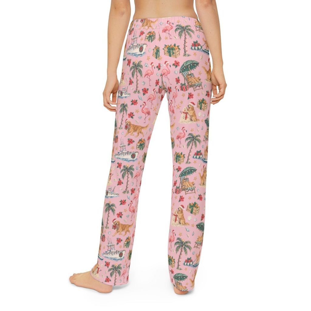 Sunshine State Santa Kids' Lounge Pants — Model back
