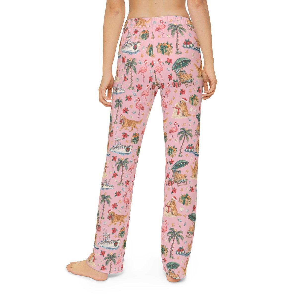 Sunshine State Santa Kids' Lounge Pants — Model back
