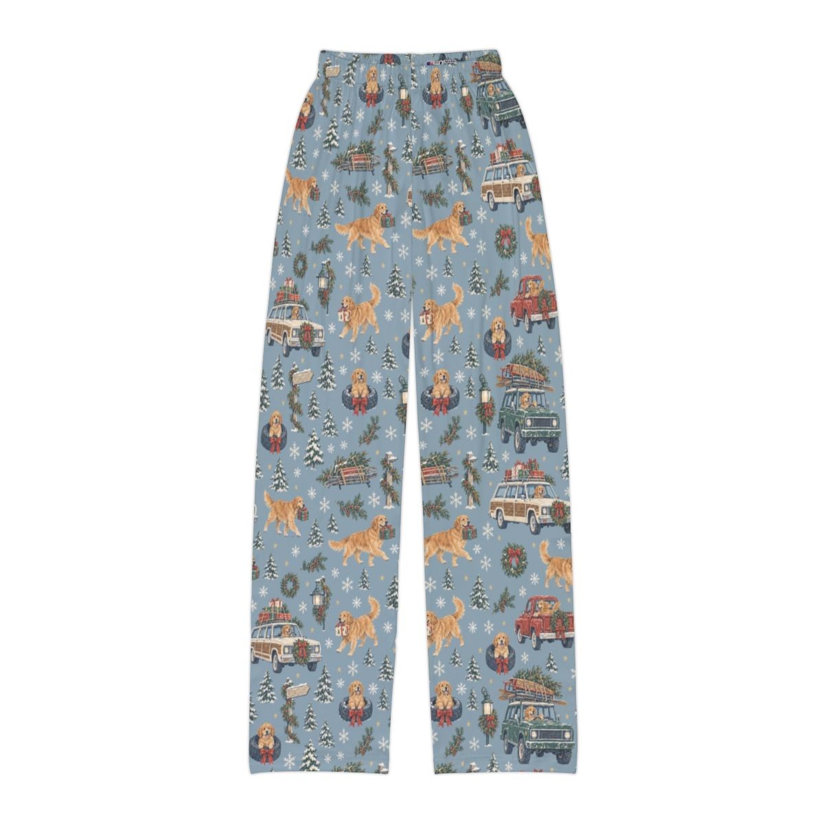 Christmas Convoy Kids' Lounge Pants — Flat front