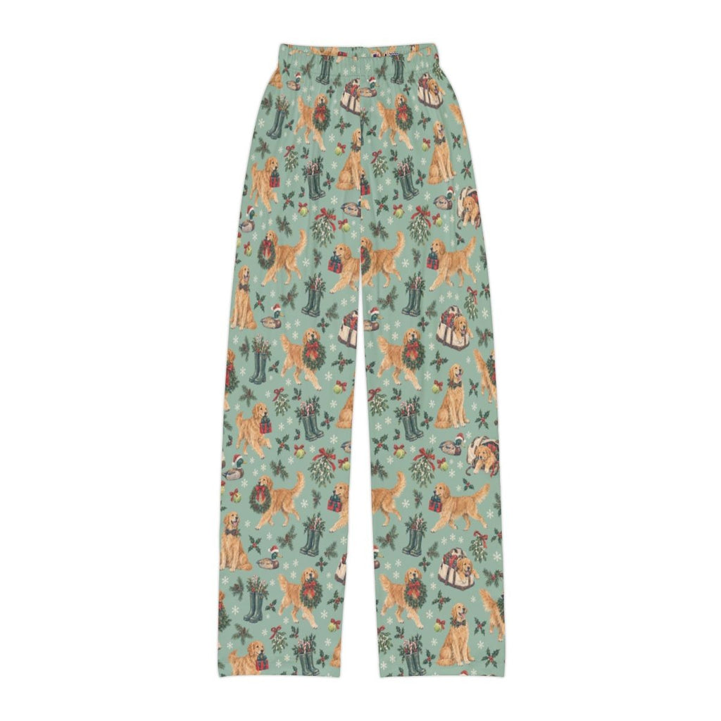Retrieving Christmas Kids' Lounge Pants — Flat front