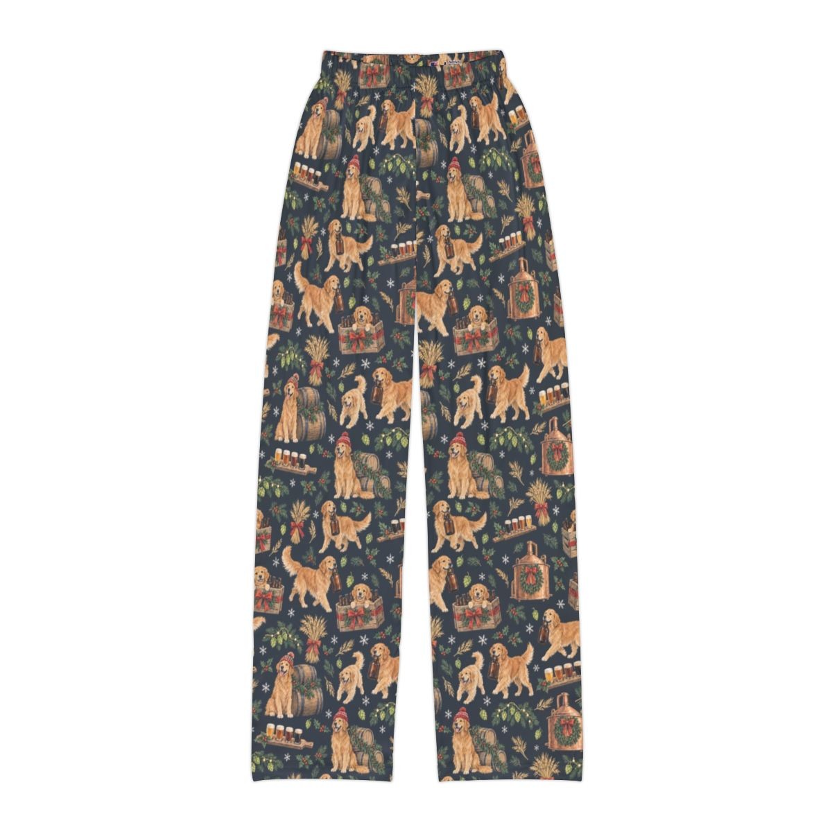 Brewmaster's Christmas Kids' Lounge Pants — Flat front