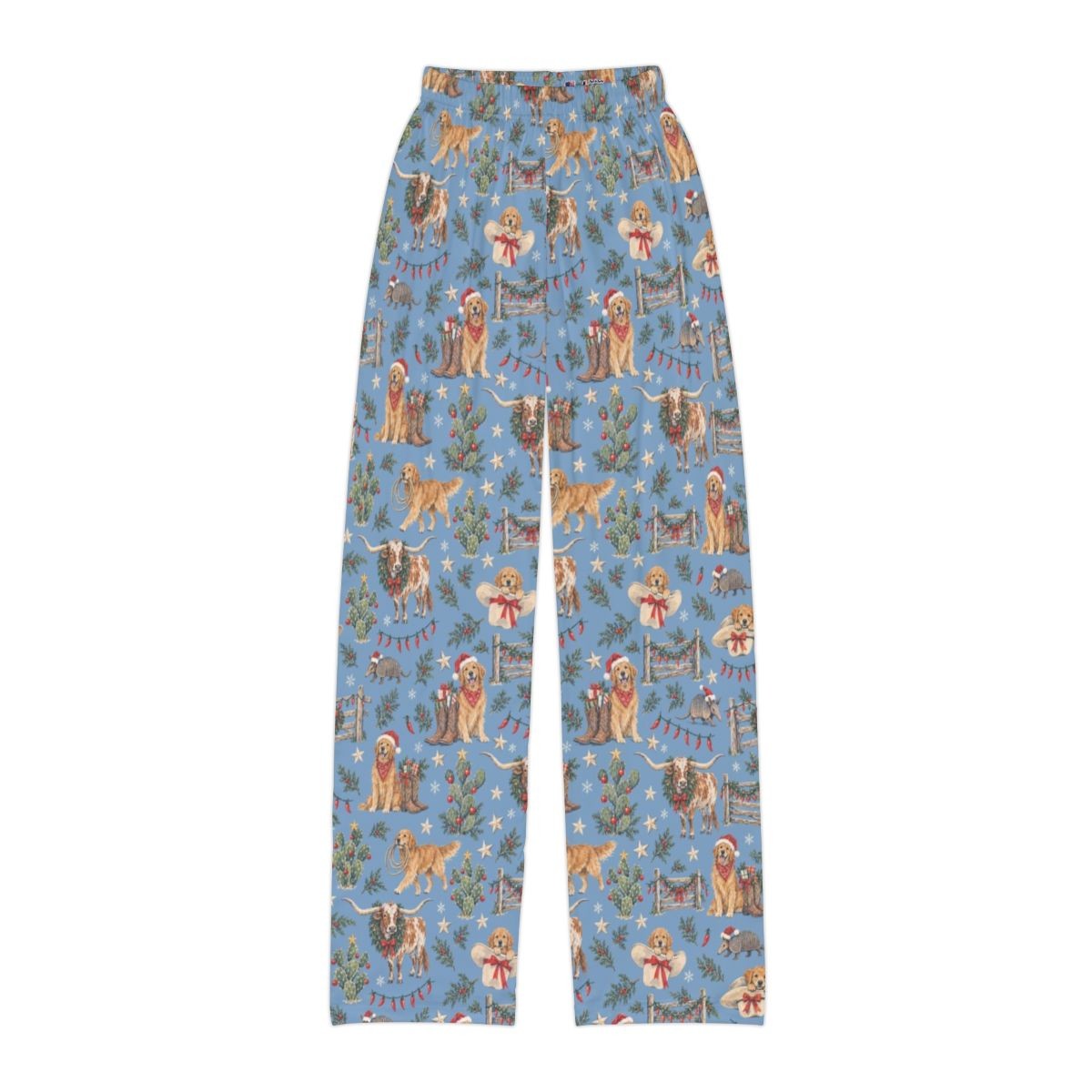 Lone Star Christmas Kids' Lounge Pants — Flat front