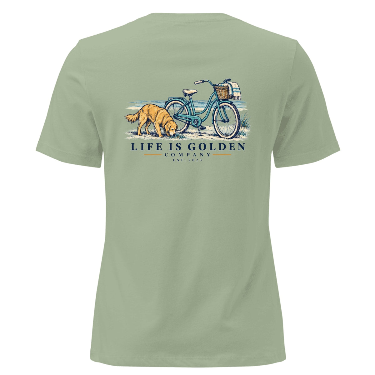 Beach Cruiser Women's Relaxed Tee — Sage
