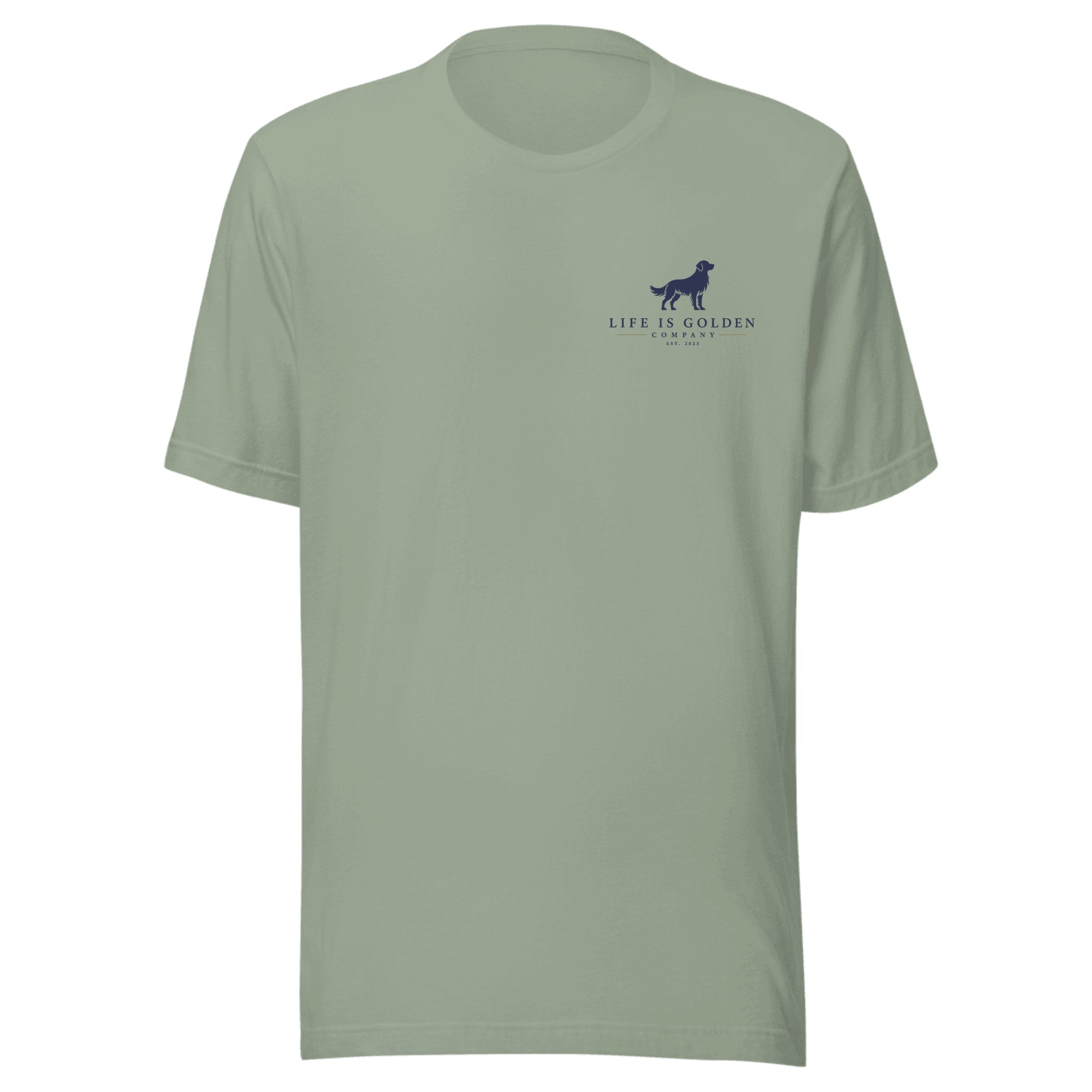 The Top-Down Run Tee — Sage (front)