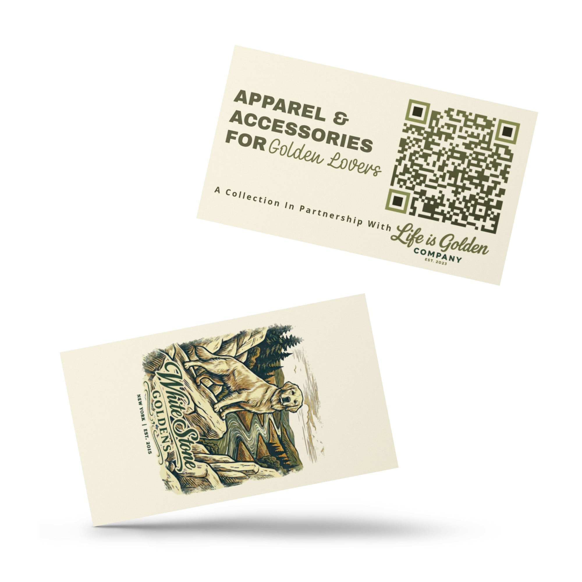 White Stone Goldens Referral Cards
