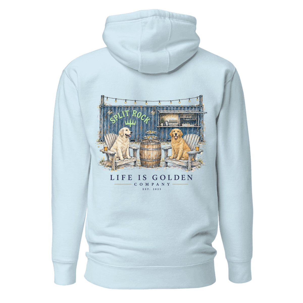 The Raw Bar Hoodie — Sky Blue