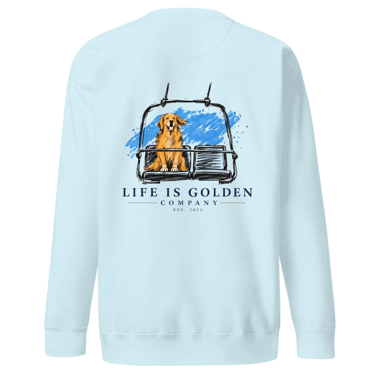 One More Lap Crewneck — Sky Blue