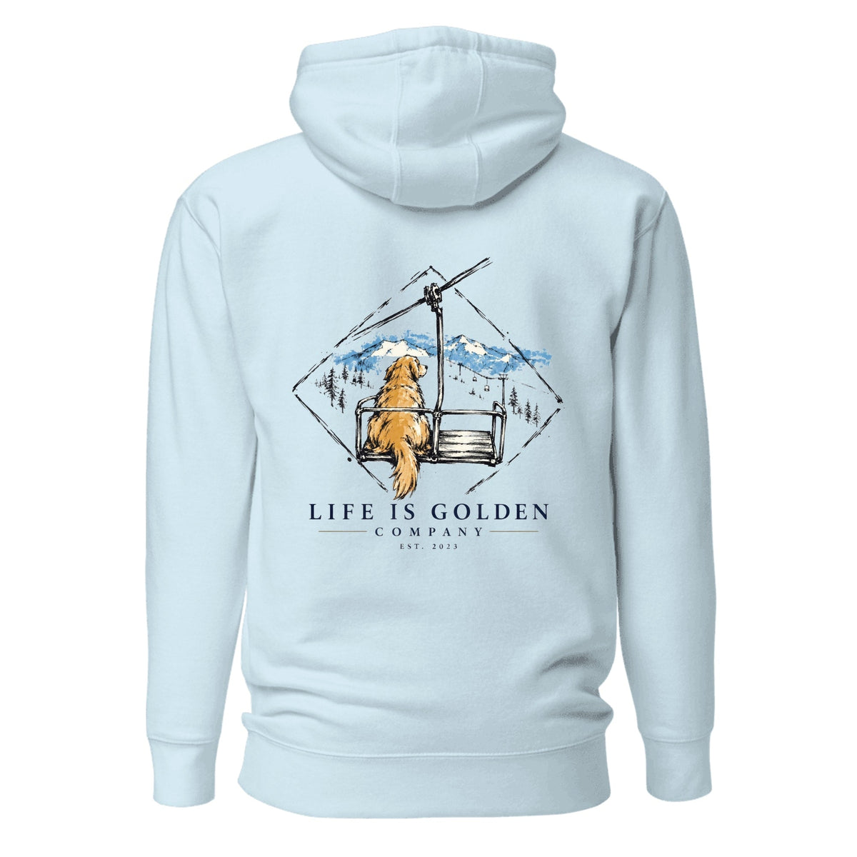The Ride Up Hoodie — Sky Blue