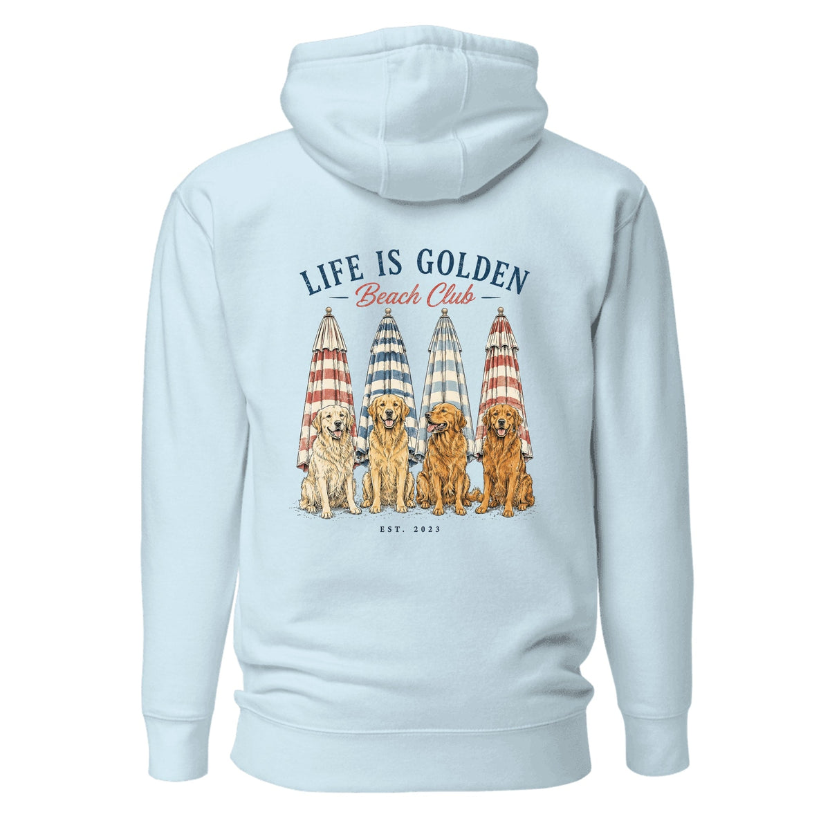 The Umbrella Line Hoodie — Sky Blue